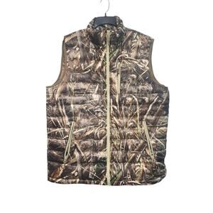HEYBO Open Country PrimaLoft Vest Mossy Oak Camo XL GUC Full Zip